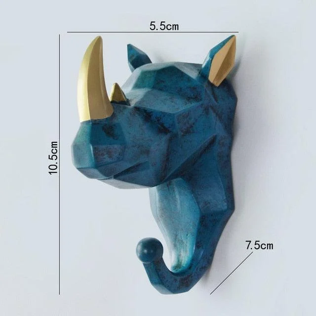 Geometric Wildlife Wall Hook - Homeko