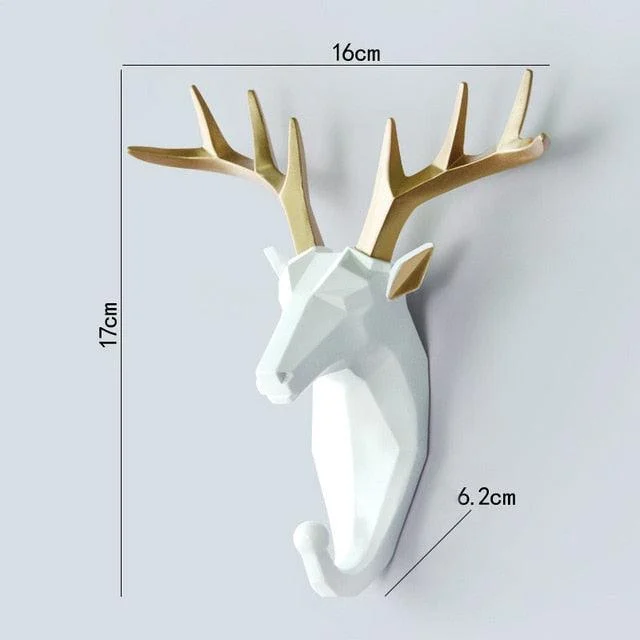 Geometric Wildlife Wall Hook - Homeko