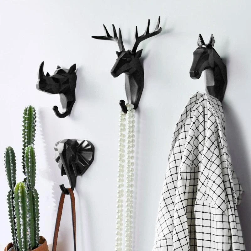 Geometric Wildlife Wall Hook - Homeko