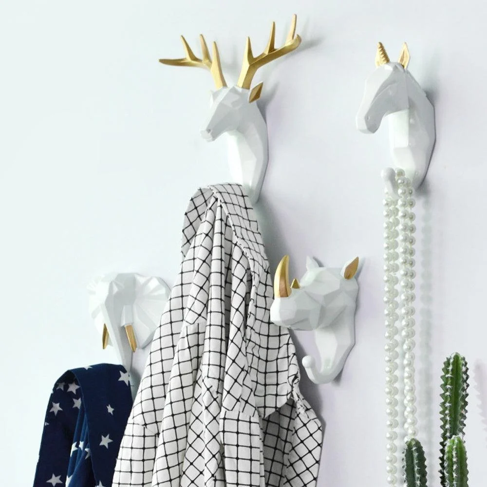 Geometric Wildlife Wall Hook - Homeko