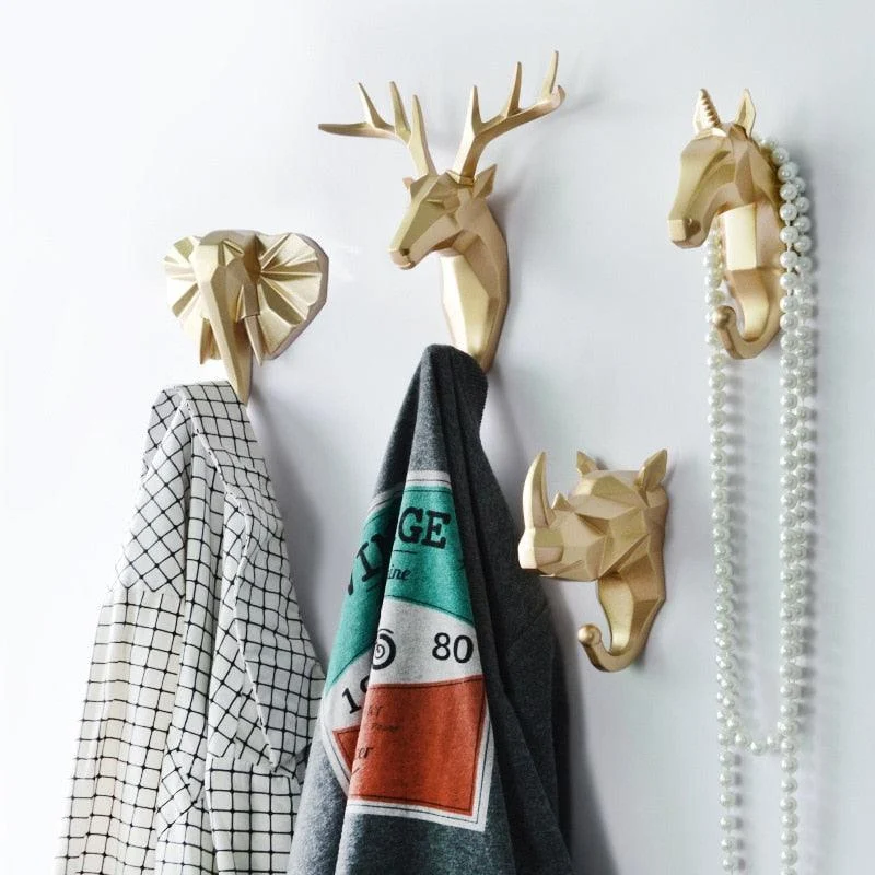 Geometric Wildlife Wall Hook - Homeko