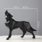 GeometricWolfFigurines-Homeko8 GeometricWolfFigurines Homeko8