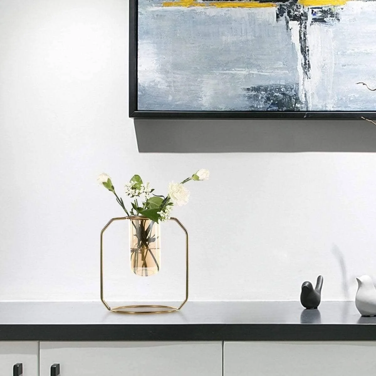 Geometric Centerpiece Flower Pot: Modern and Unique Home Decoration -