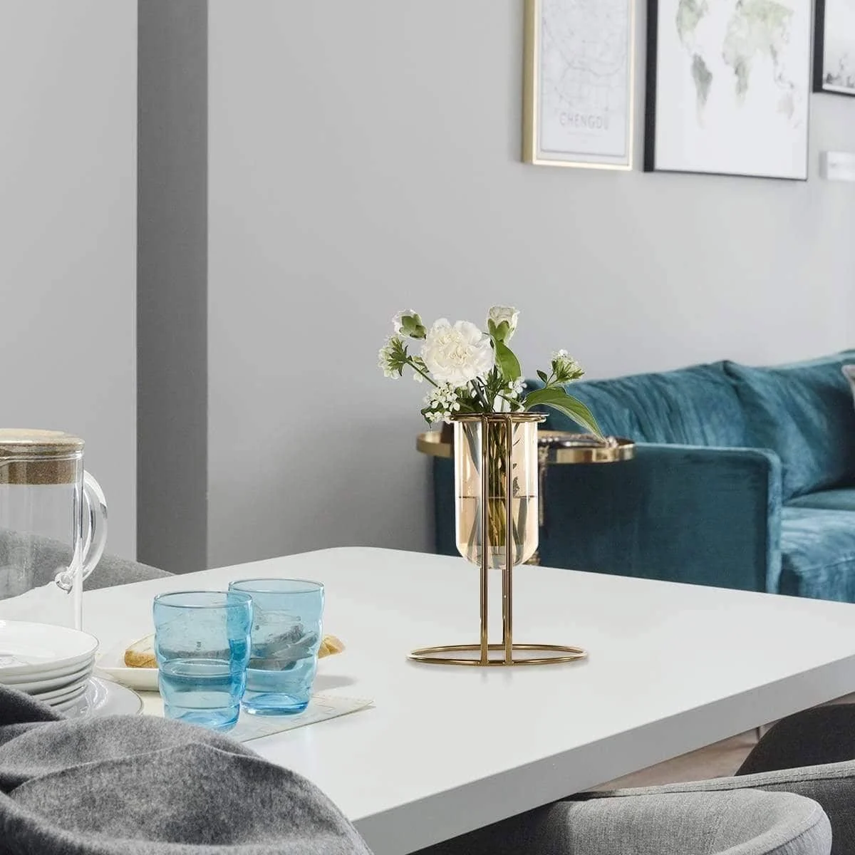 Geometric Centerpiece Flower Pot: Modern and Unique Home Decoration -
