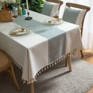 Geometric Cotton Tablecloth