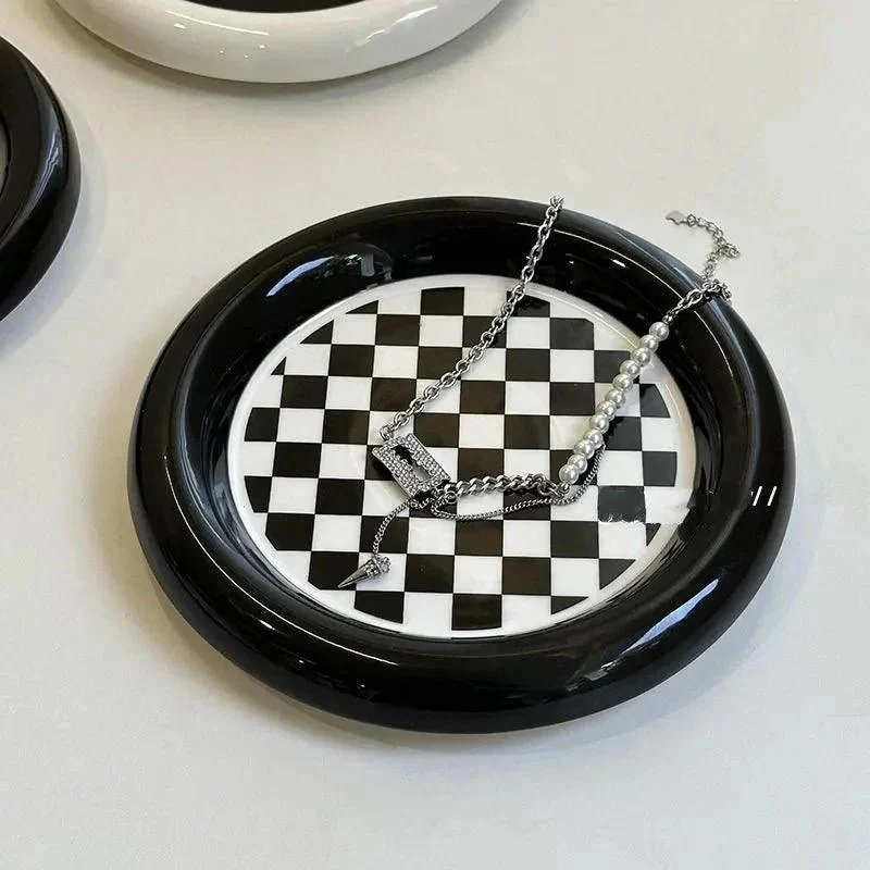 Geometric Design Ceramic Plate Set -  - #tag1#