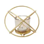 Geometric Gold Candelabrume Romantic Table Decor