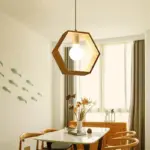 Geometric Hanging Wooden Lights tag1