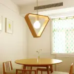 Geometric Hanging Wooden Lights tag1