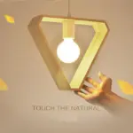 Geometric Hanging Wooden Lights tag1