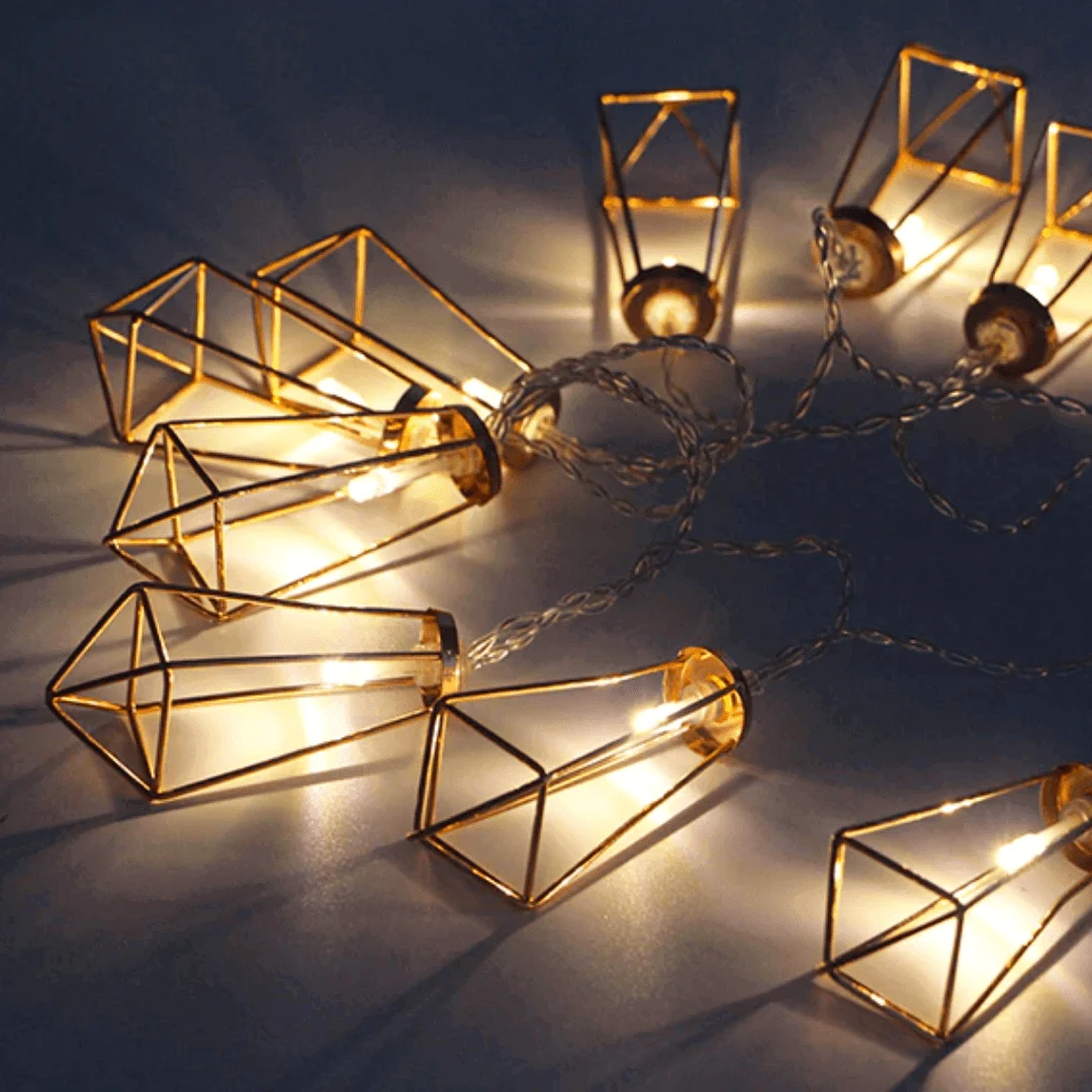 Geometric LED Fairy Lights -