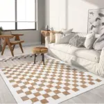 Geometric Lattice Design Living Room Rugs tag1