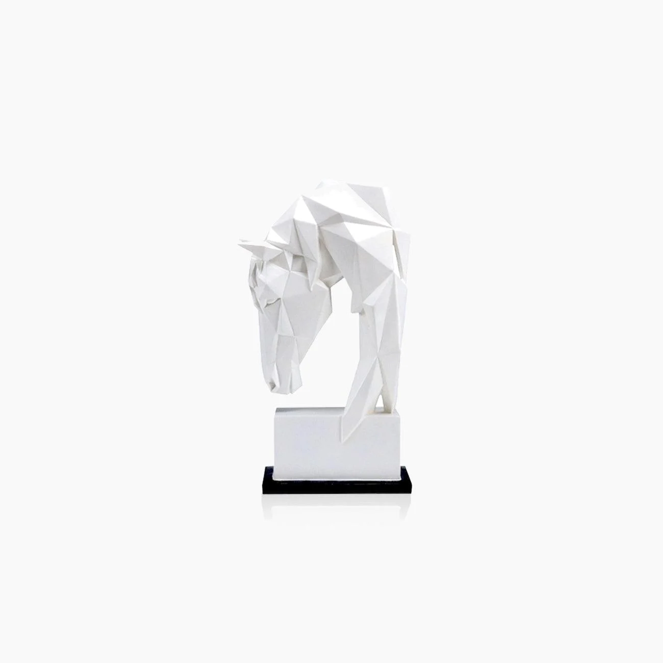 Geometric Origami Horse Head Home Decor Statue -