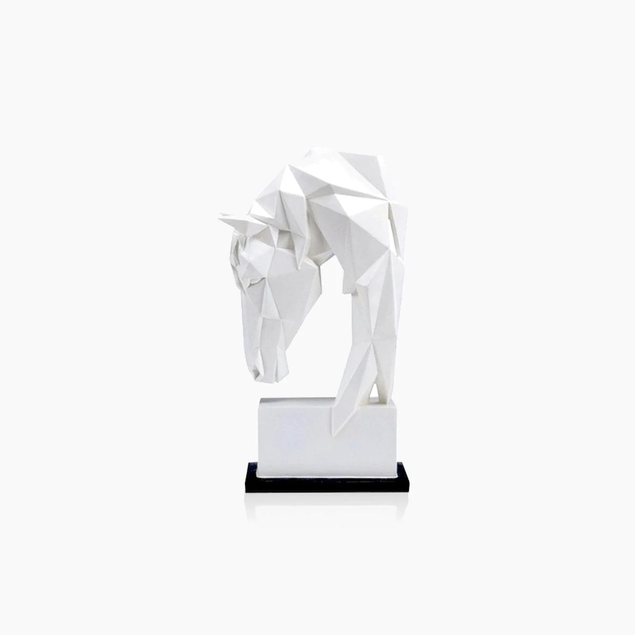 Geometric Origami Horse Head Home Decor Statue -