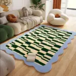 Geometric Pastel Coloured Living Room Rug tag1
