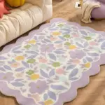 Geometric Pastel Coloured Living Room Rug tag1