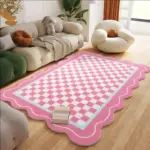 Geometric Pastel Coloured Living Room Rug tag1