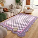 Geometric Pastel Coloured Living Room Rug tag1