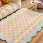 Geometric Pastel Coloured Living Room Rug tag1