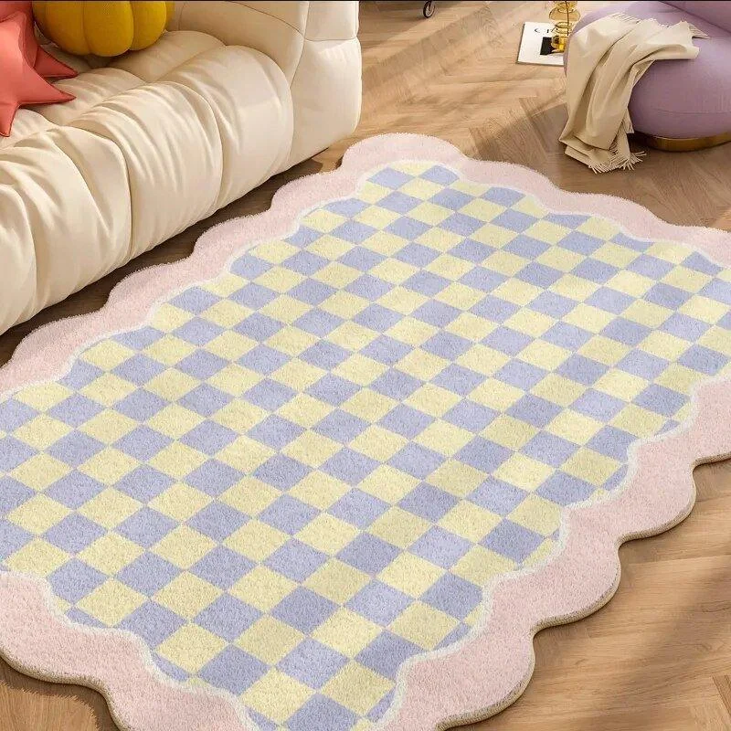 Geometric Pastel Coloured Living Room Rug -  - #tag1#