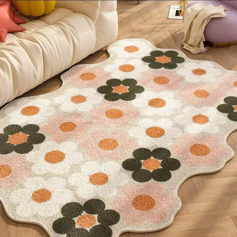 Geometric Pastel Coloured Living Room Rug -  - #tag1#