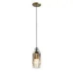 Geometric Pendant Lamp with Crystal Accents tag1