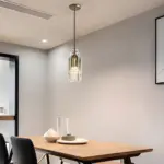 Geometric Pendant Lamp with Crystal Accents tag1