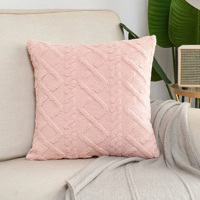 Geometric Plush Pillow Cover -  - #tag1#