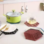 Geometric Silicone Pan Trivets 5pc