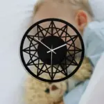 Geometric Soundless Wall Decor Clock for Home