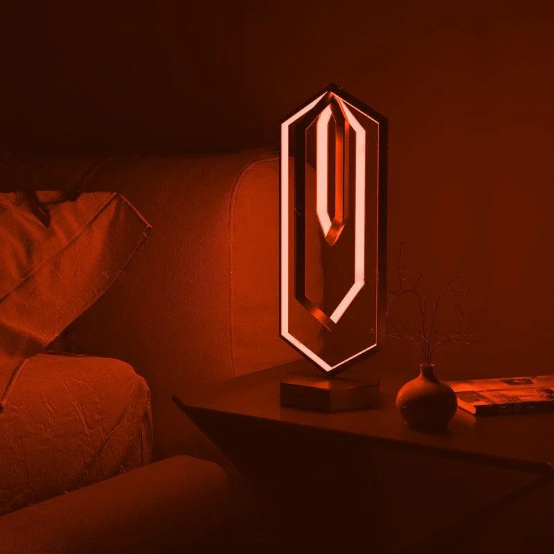 Geometric Table Lamp with Smart LED Lighting -  - #tag1#