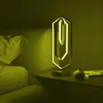 Geometric Table Lamp with Smart LED Lighting tag1