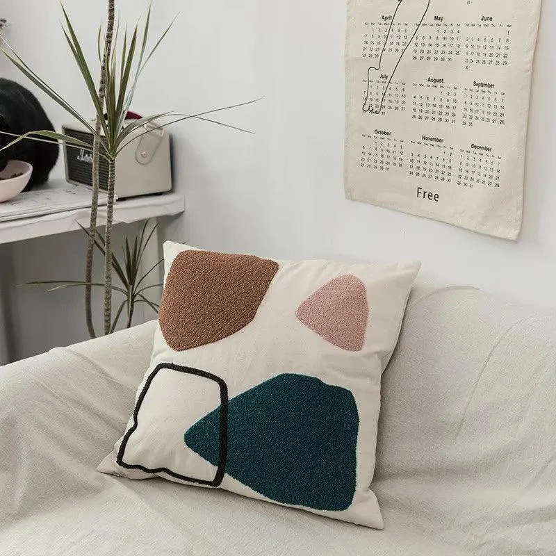 Geometric Throw Pillow Cover -