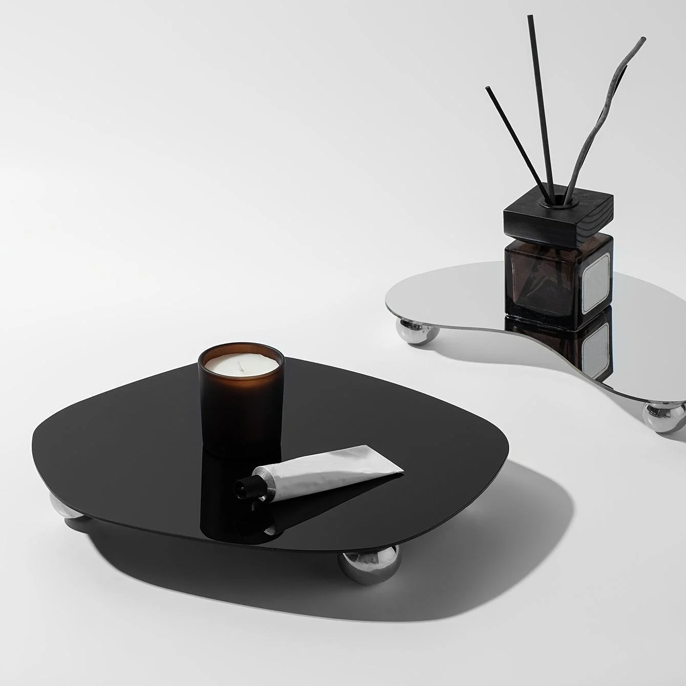 Geometric Tray - Luxura - Acrylic Design - For Candles & Fragrance Sticks -  - #tag1#