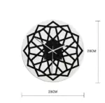 Geometric Wall Decor Noiseless Clock for Home