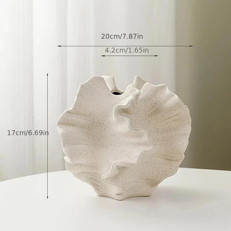 Geometric Wavy Pattern Porcelain Vase -  - #tag1#