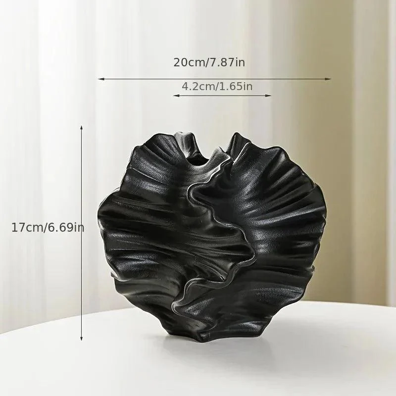 Geometric Wavy Pattern Porcelain Vase -  - #tag1#