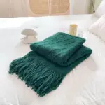 Geometry Cozy Tassel Blanket tag1