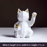 Geometry_Japenese_Lucky_Cat_Statue_-_-4194335 Geometry Japenese Lucky Cat Statue