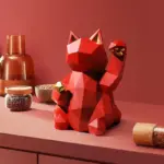 Geometry_Japenese_Lucky_Cat_Statue_-_-4194339 Geometry Japenese Lucky Cat Statue