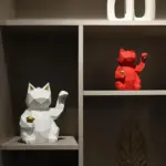 Geometry_Japenese_Lucky_Cat_Statue_-_-4194350 Geometry Japenese Lucky Cat Statue