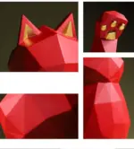 Geometry_Japenese_Lucky_Cat_Statue_-_-4194358 Geometry Japenese Lucky Cat Statue