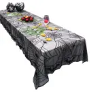 Ghost festival lace tablecloth black spider web tablecloth tag1