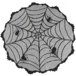 Ghost festival lace tablecloth black spider web tablecloth tag1