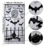 Ghost festival lace tablecloth black spider web tablecloth tag1