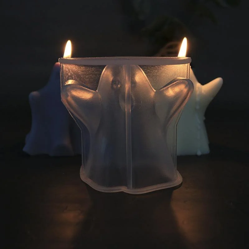 Ghostly Halloween Scented Candle Silicone Mold -  - #tag1#