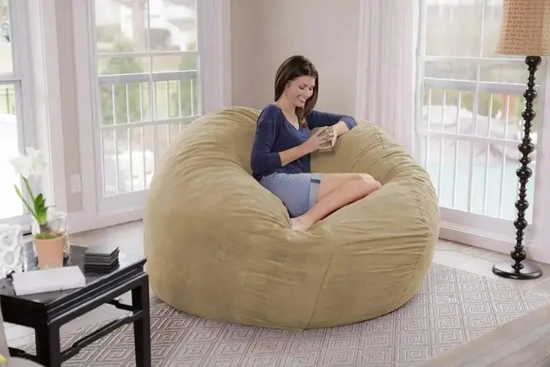 Giant Soft Micro Suede Bean Bag Cover only Decorfaure