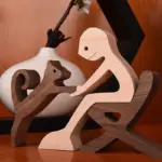 Gift For Pet Lovers Wood Sculpture Table Ornaments The Love Between You And Your Fur Friend tag1