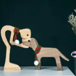 Gift For Pet Lovers Wood Sculpture Table Ornaments The Love Between You And Your Fur Friend tag1