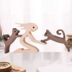 Gift For Pet Lovers Wood Sculpture Table Ornaments The Love Between You And Your Fur Friend tag1